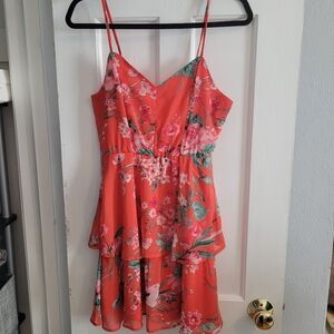 Lily Rose Tiered Flowy Summer Mini Dress